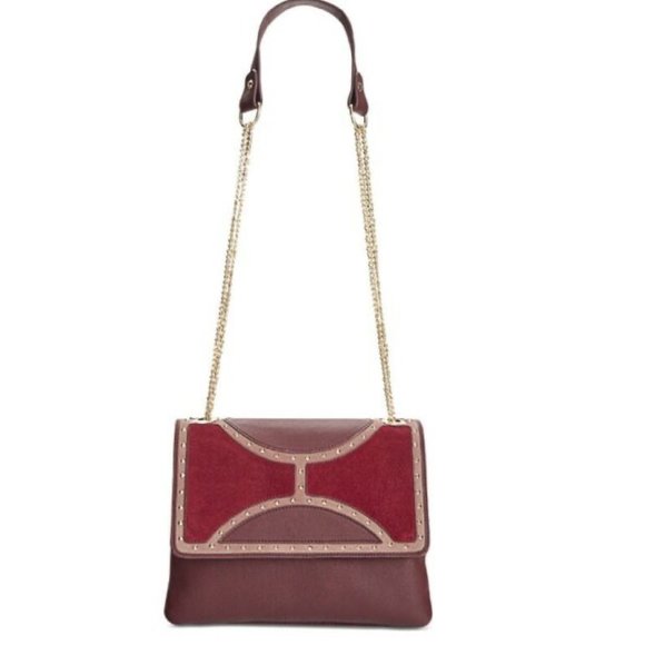 RARE Sam Edelman Maddy Leather Shoulder Bag, Wine - Picture 2 of 8